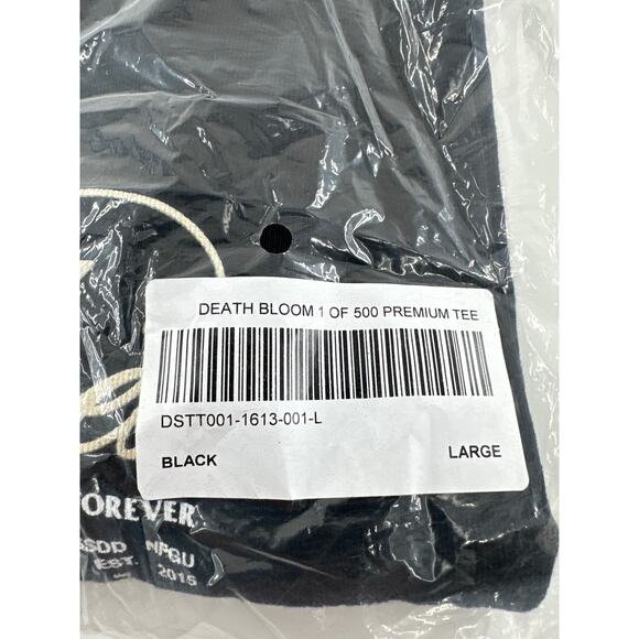 Darc Sport Men's Black 1 Of 500 Death Bloom Premium Oversized Tee Size L - Picture 4 of 8